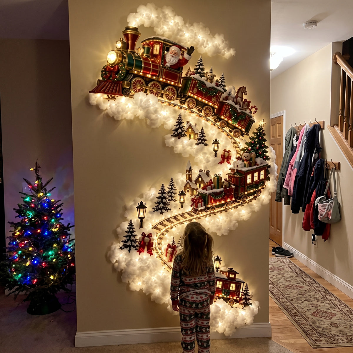 Santas cloud lights